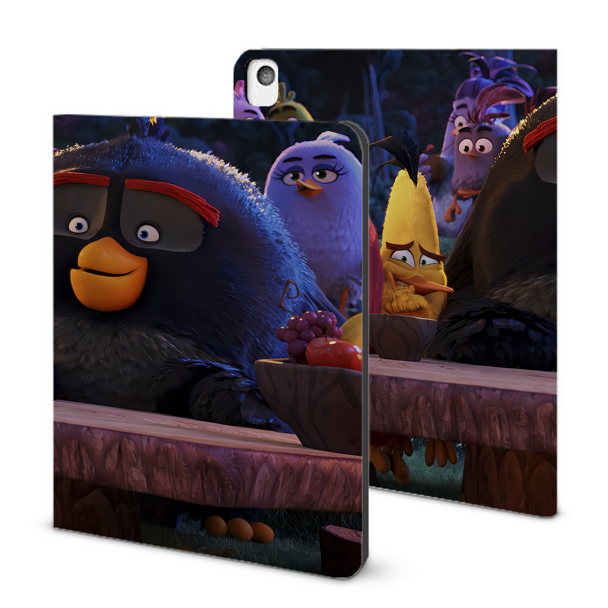 （画像用） Angry Birds アングリーバード IPadケース ペンホルダー付き ブックスタイルデザイン